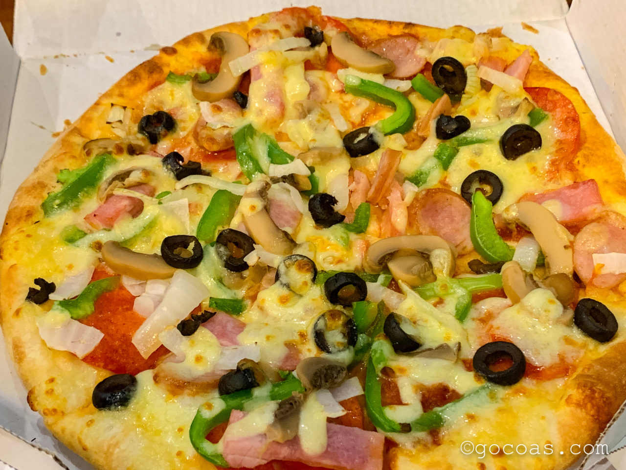 Domino's Pizza - The Heritage Walkのマッシュルームのピザ