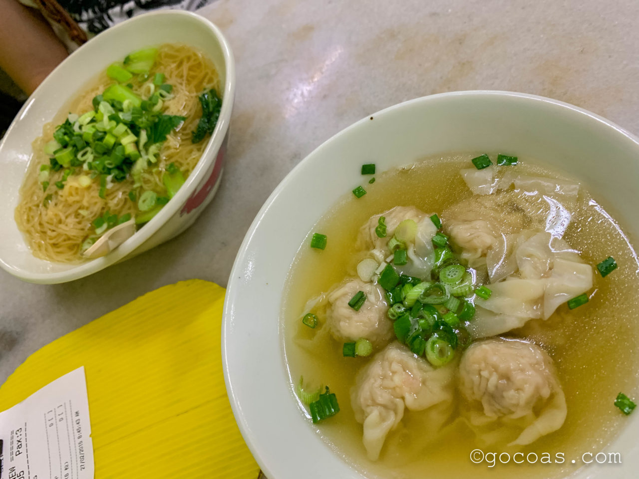 Hong Kee Wan Thun Meeで食べたワンタン麺